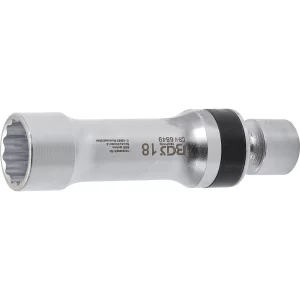 DADO PARA BUJÍAS ARTICULADO 12 CARAS CON MUELLE DE RETENCIÓN | 18 MM